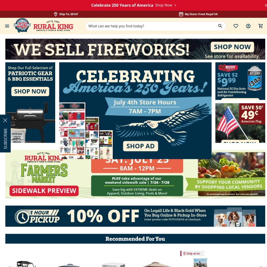 ruralking.com homepage screenshot