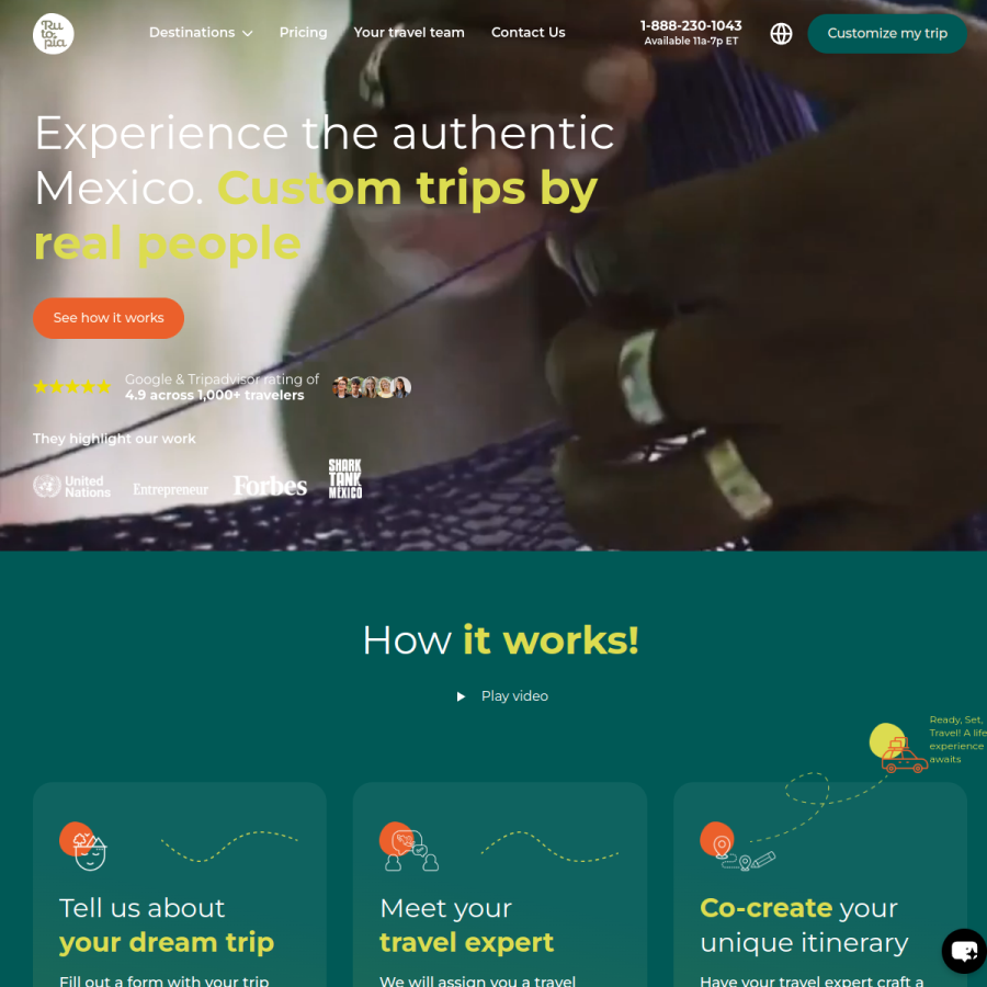 rutopia.com homepage screenshot