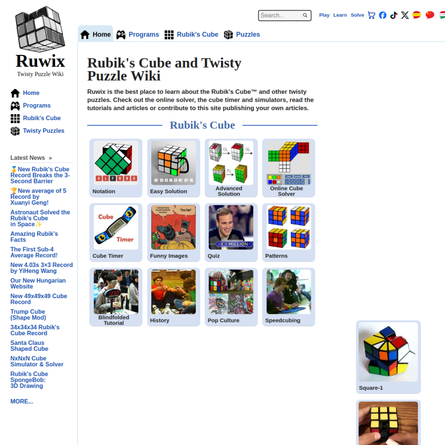 ruwix.com homepage screenshot