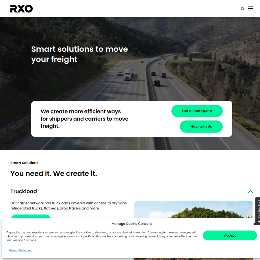 rxo.com homepage screenshot