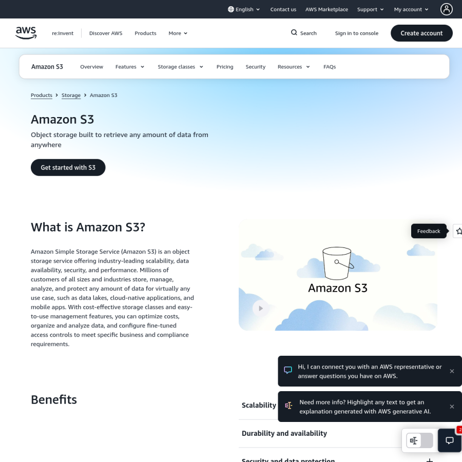s3-eu-west-1.amazonaws.com homepage screenshot
