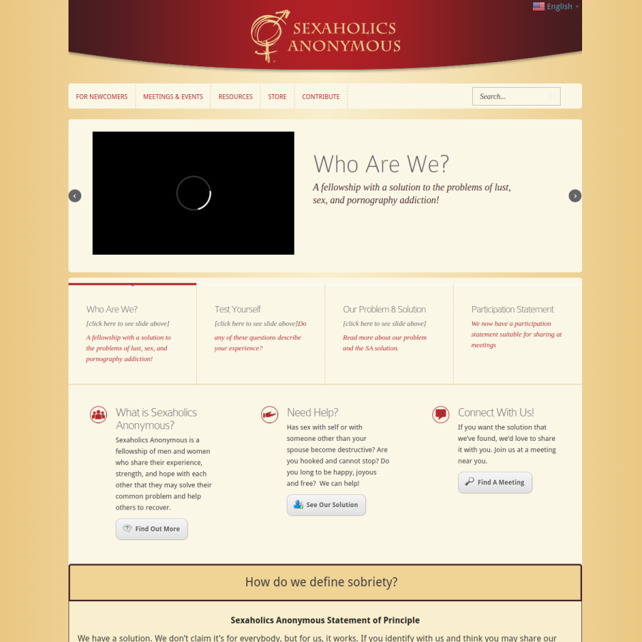 sa.org homepage screenshot
