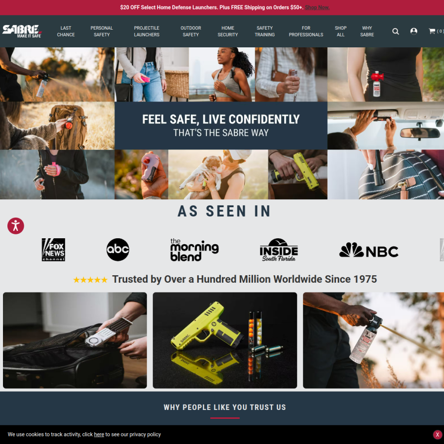 sabrered.com homepage screenshot