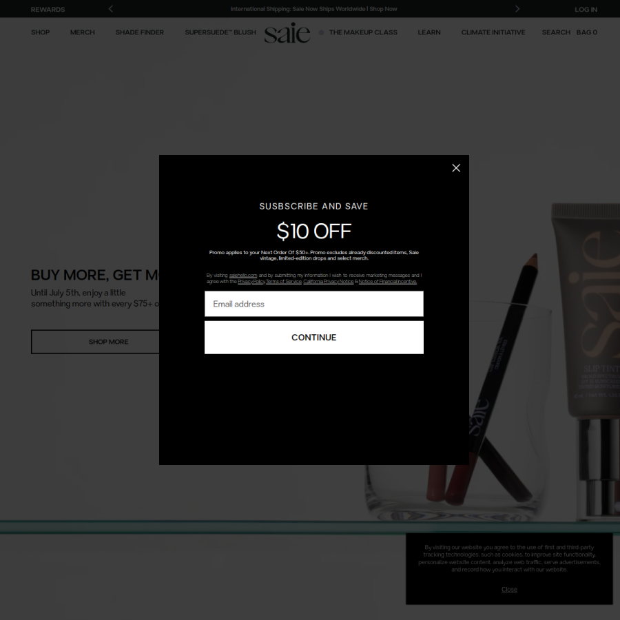saiehello.com homepage screenshot