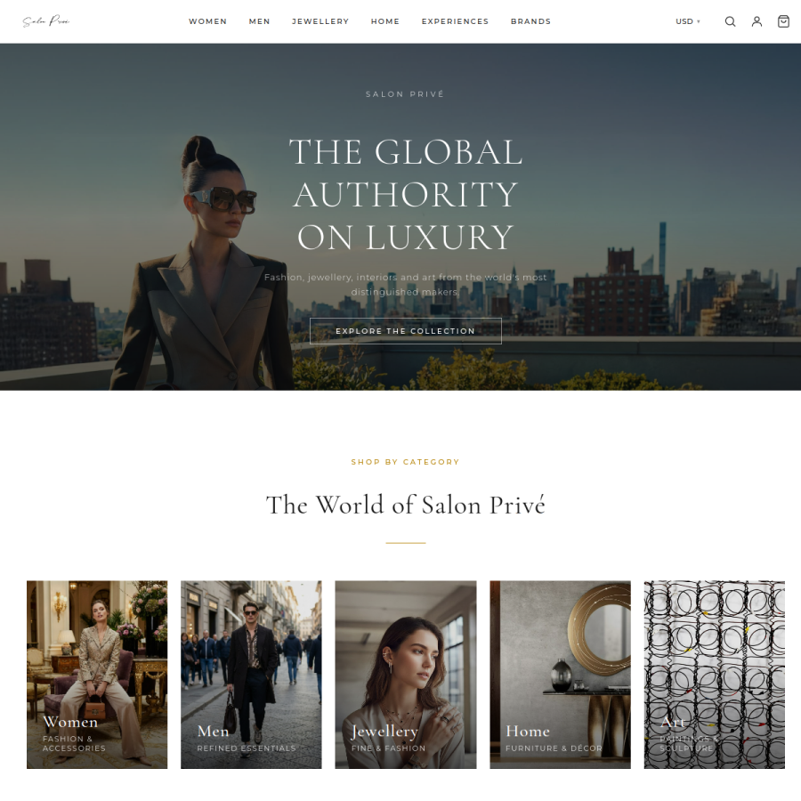 salonprive.shop homepage screenshot
