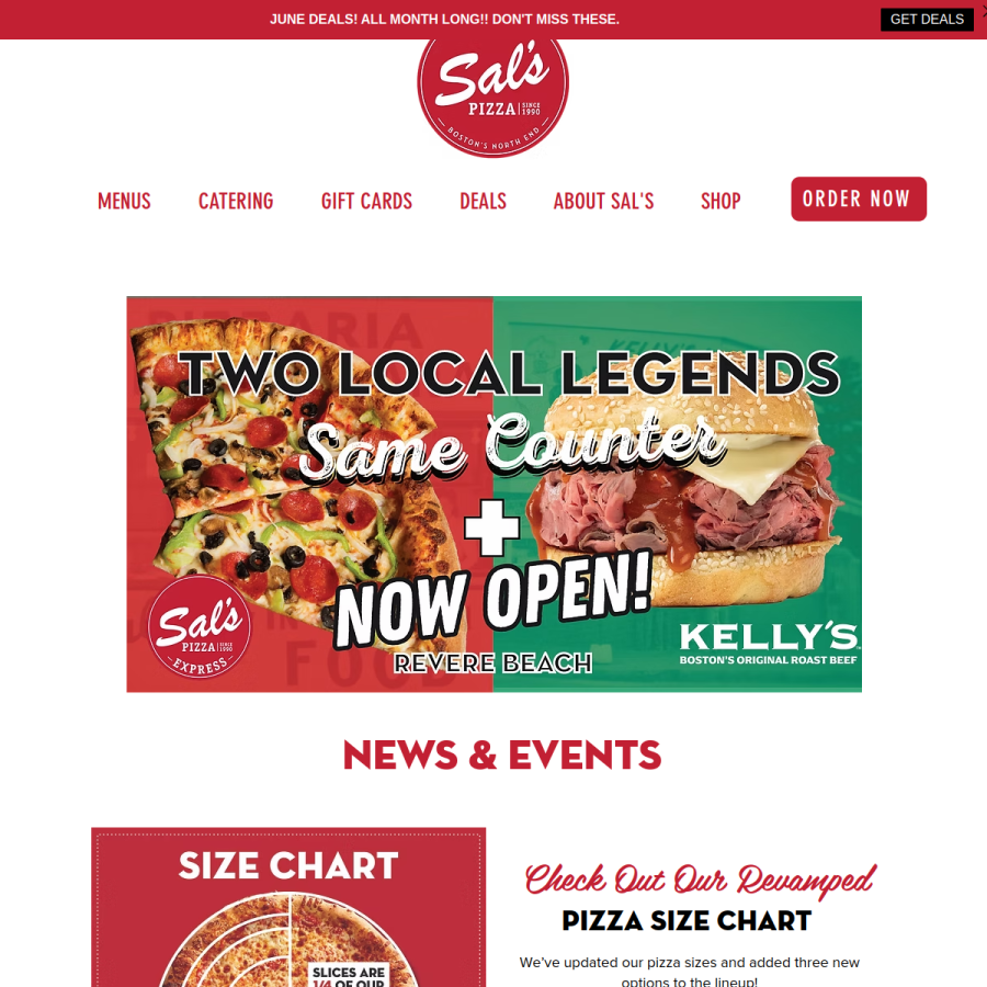 sals.com homepage screenshot