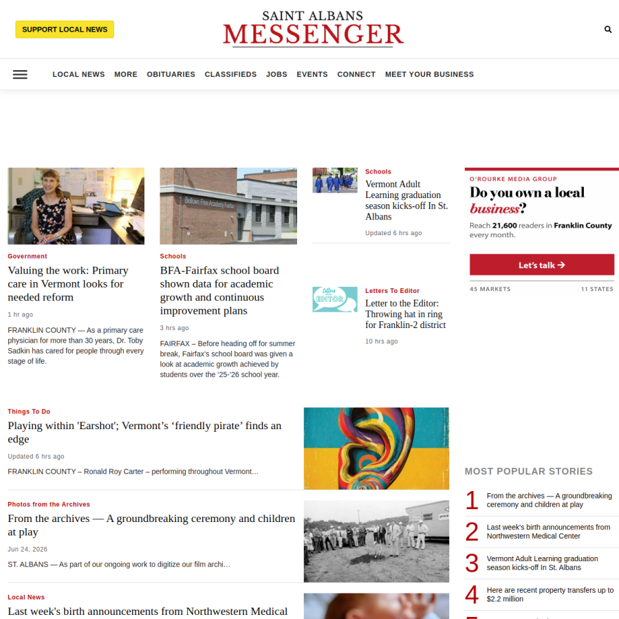 samessenger.com homepage screenshot