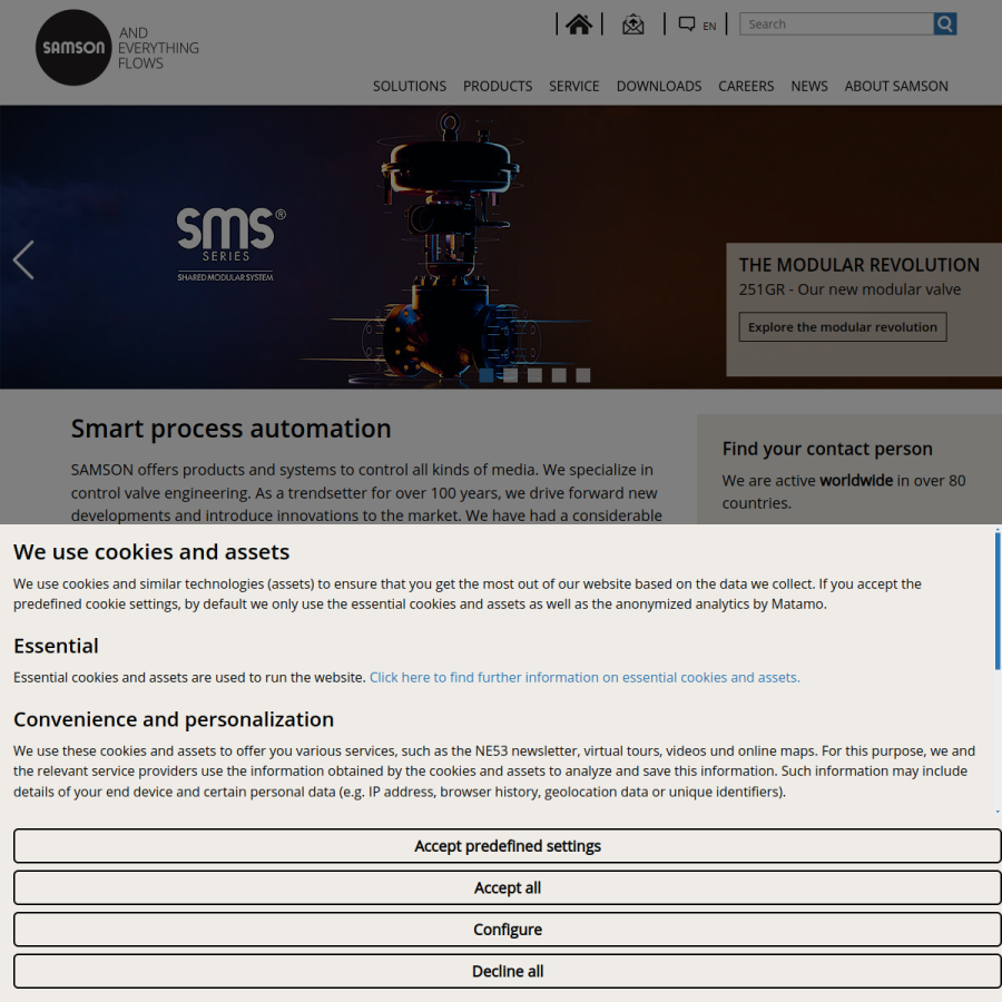 samsongroup.com homepage screenshot