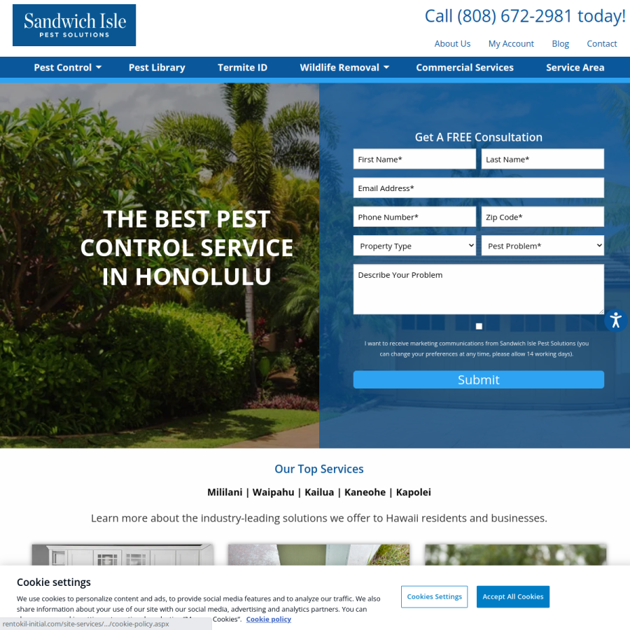sandwichisle.com homepage screenshot