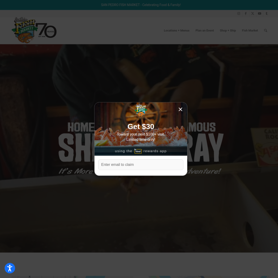 sanpedrofish.com homepage screenshot