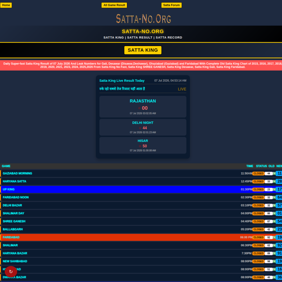 satta-no.org homepage screenshot