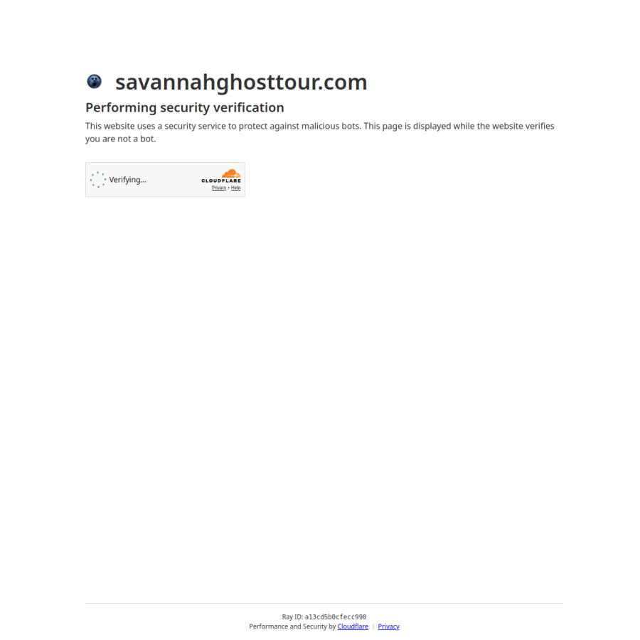 savannahghosttour.com homepage screenshot
