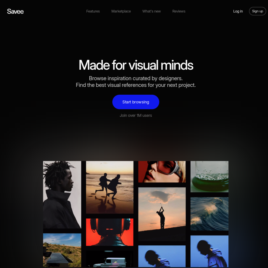 savee.it homepage screenshot