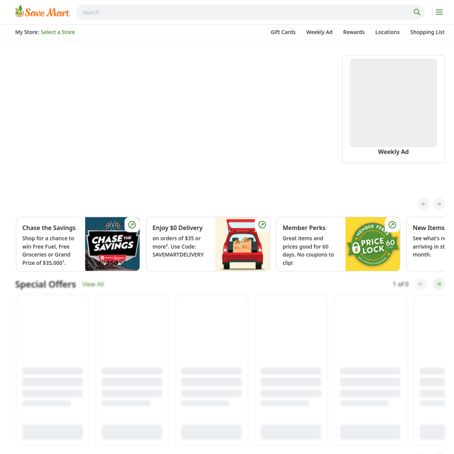 savemart.com homepage screenshot
