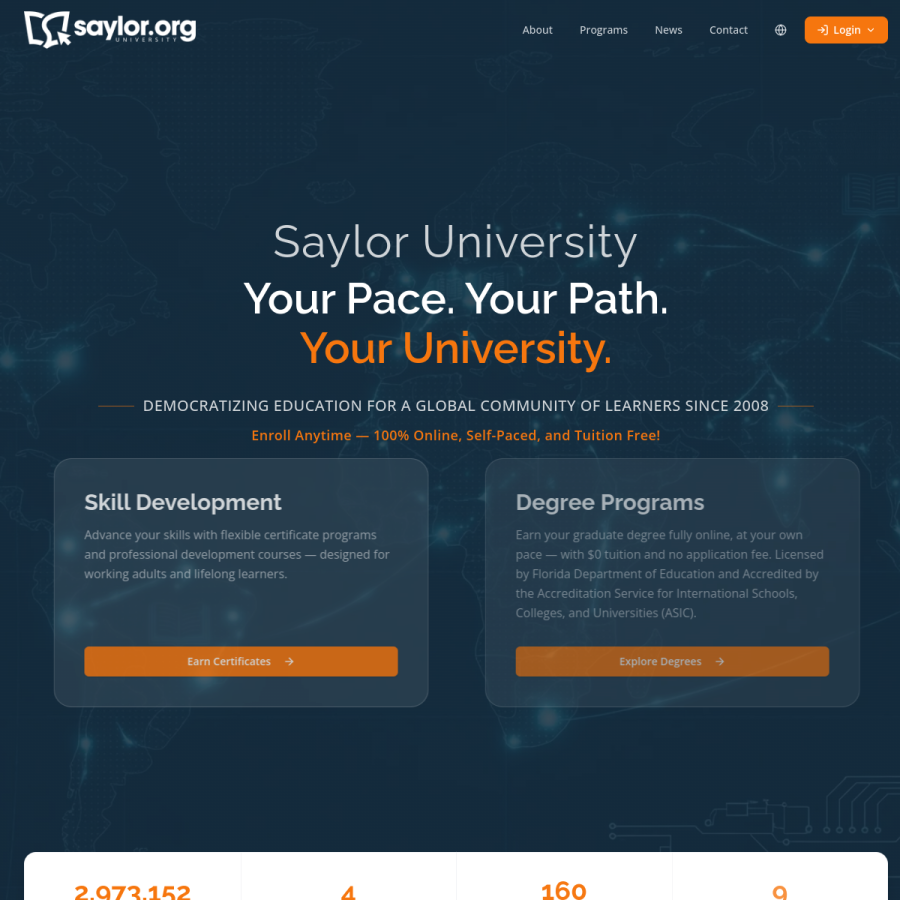 saylor.org homepage screenshot