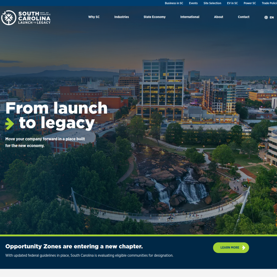 sccommerce.com homepage screenshot