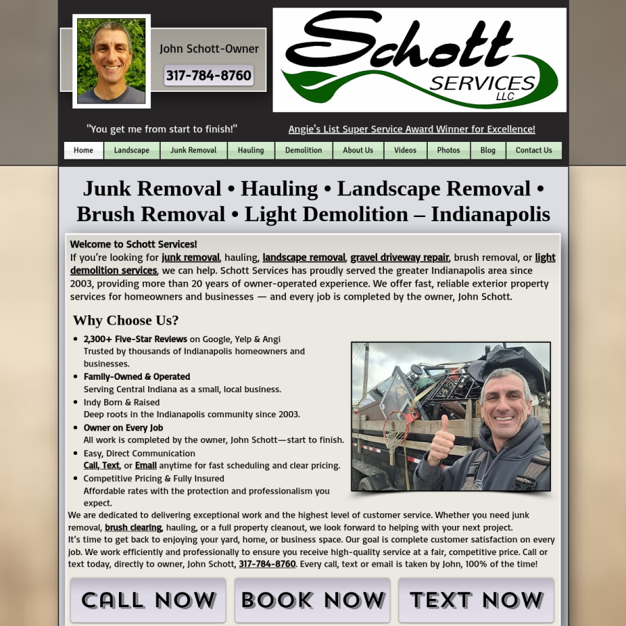 schottservices.com homepage screenshot
