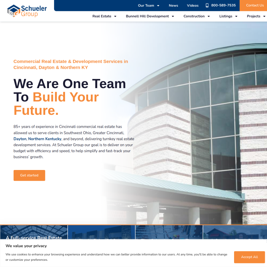 schuelergroup.com homepage screenshot
