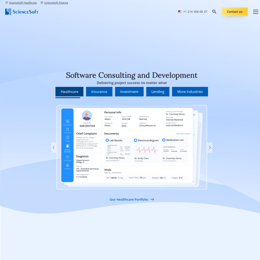 scnsoft.com homepage screenshot