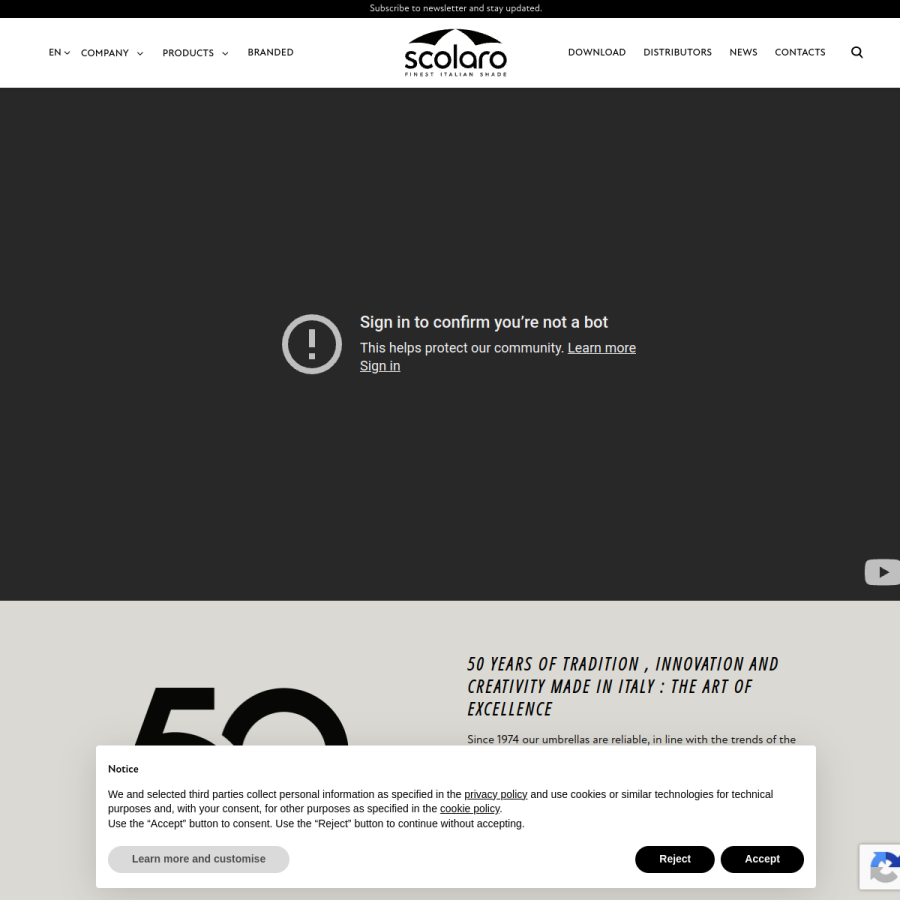 scolaro-parasol.it homepage screenshot