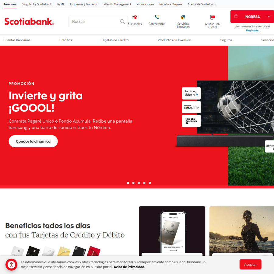 scotiabank.com.mx homepage screenshot