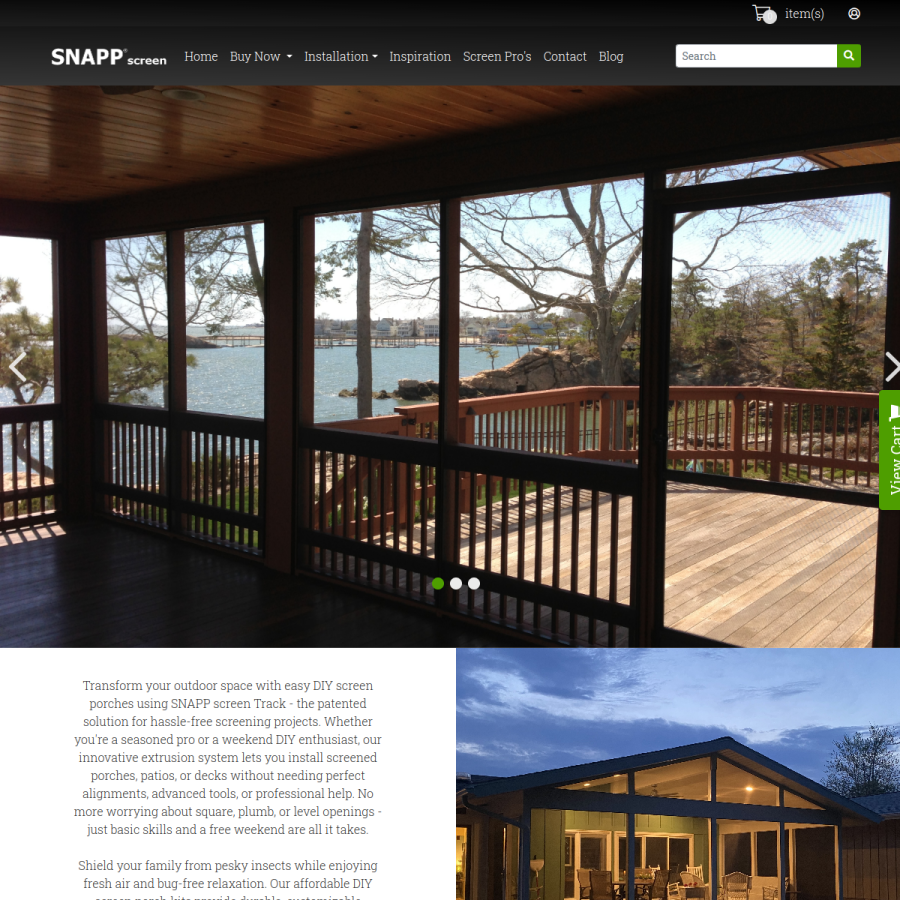 screenporch.com homepage screenshot