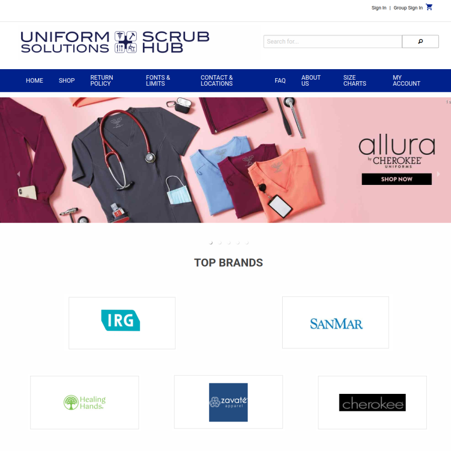scrubhub.com homepage screenshot