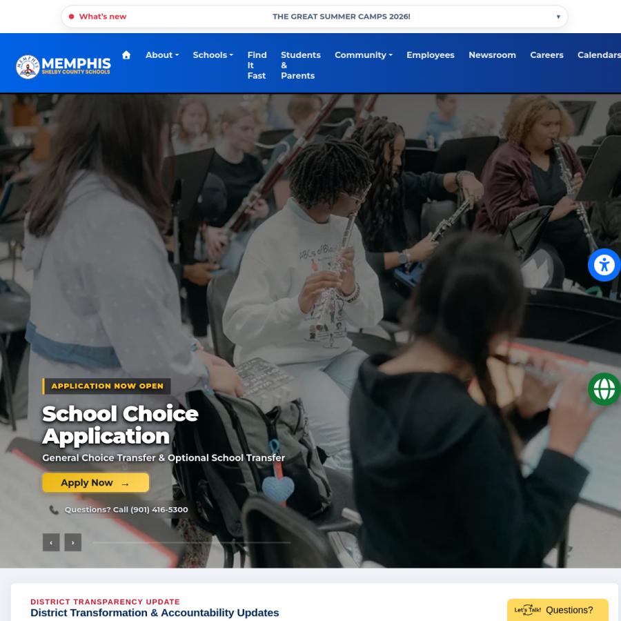 scsk12.org homepage screenshot