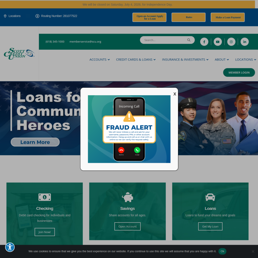 scu.org homepage screenshot