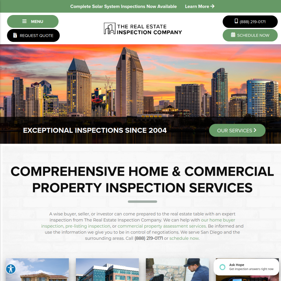 sdinspect.com homepage screenshot