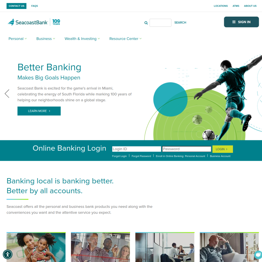 seacoastbank.com homepage screenshot