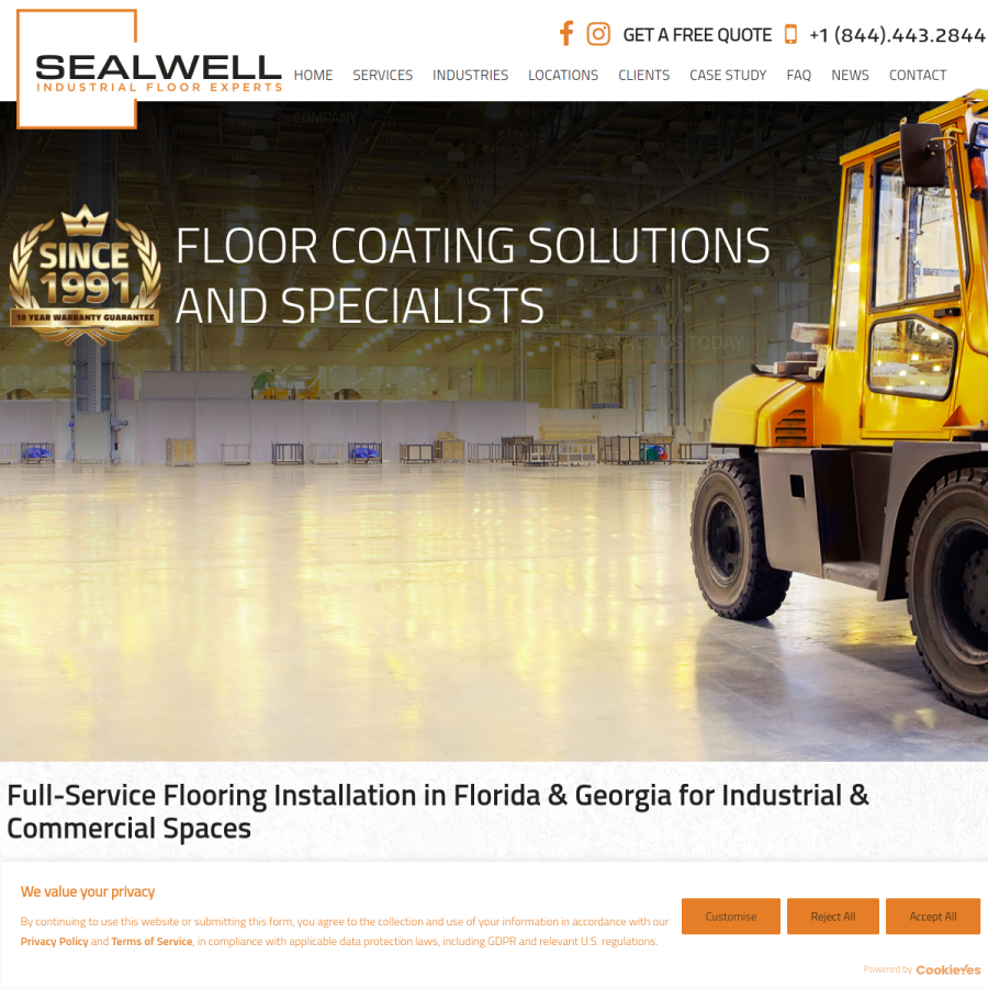 sealwellinc.com homepage screenshot