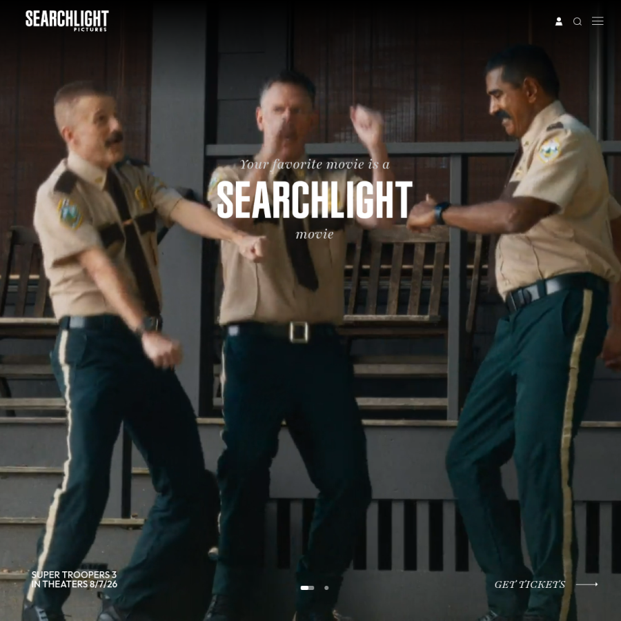 searchlightpictures.com homepage screenshot