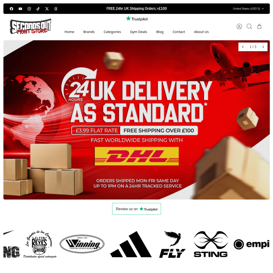 seconds-out.co.uk homepage screenshot