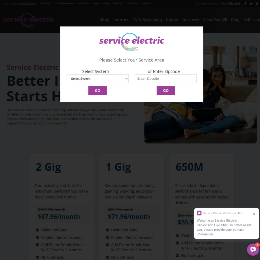 secv.com homepage screenshot