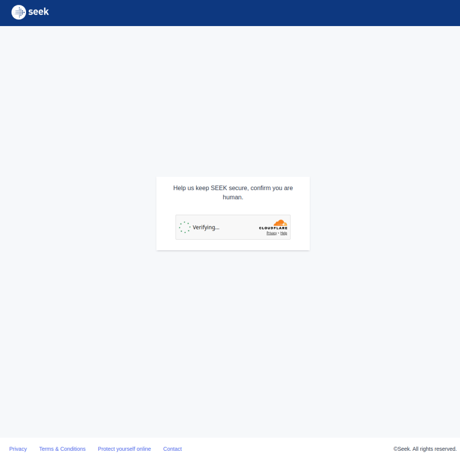 seek.com.au homepage screenshot