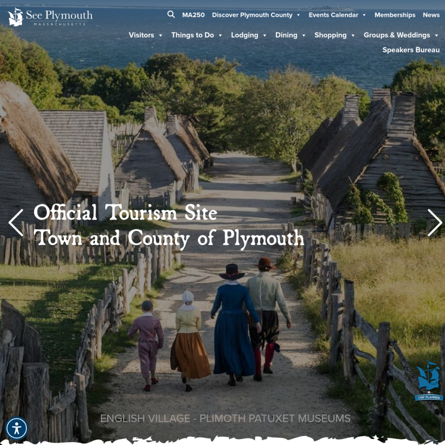 seeplymouth.com homepage screenshot