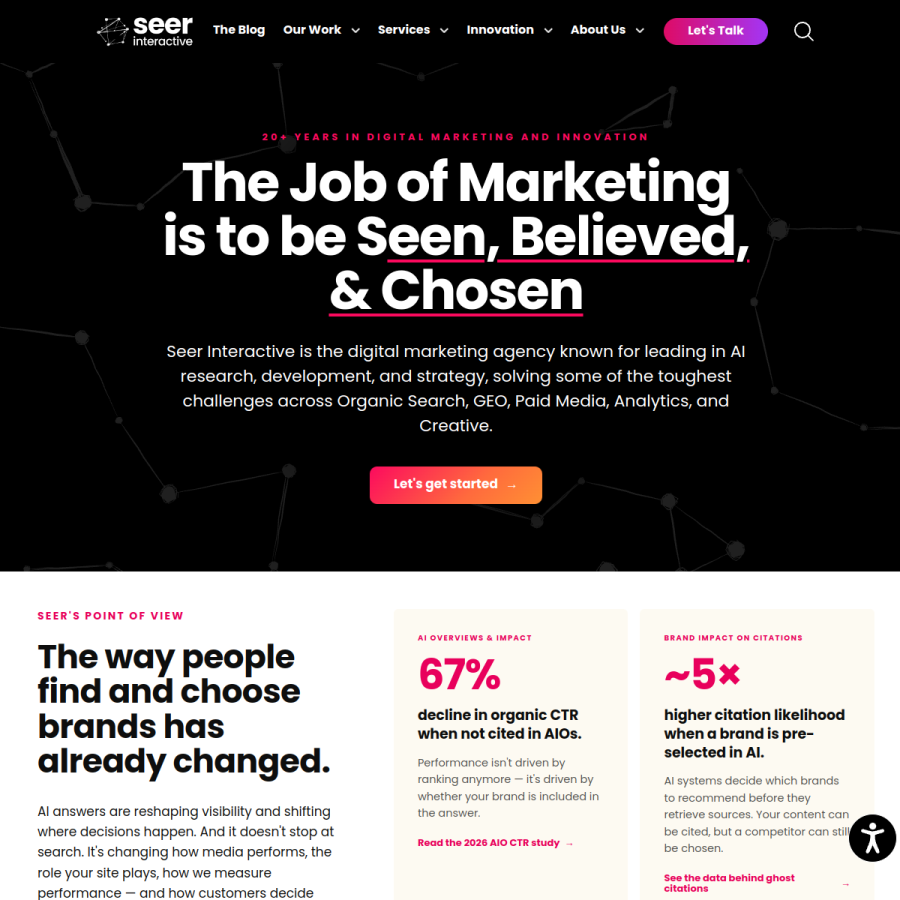 seerinteractive.com homepage screenshot