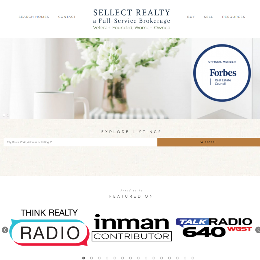 sellectrealty.com homepage screenshot