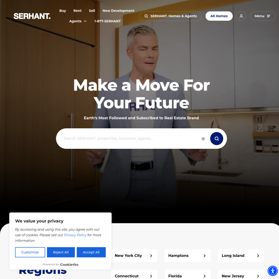serhant.com homepage screenshot