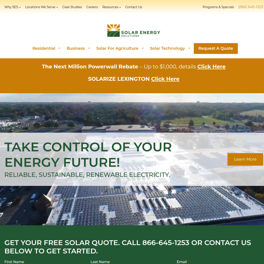 sesre.com homepage screenshot