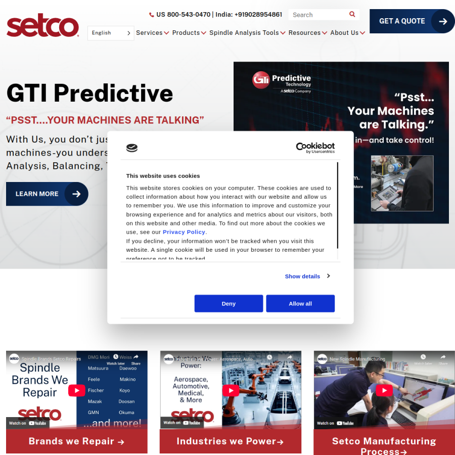 setco.com homepage screenshot
