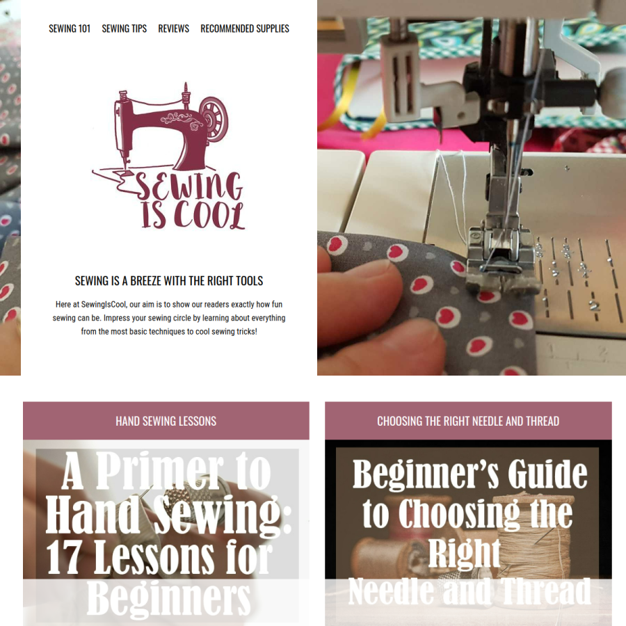 sewingiscool.com homepage screenshot