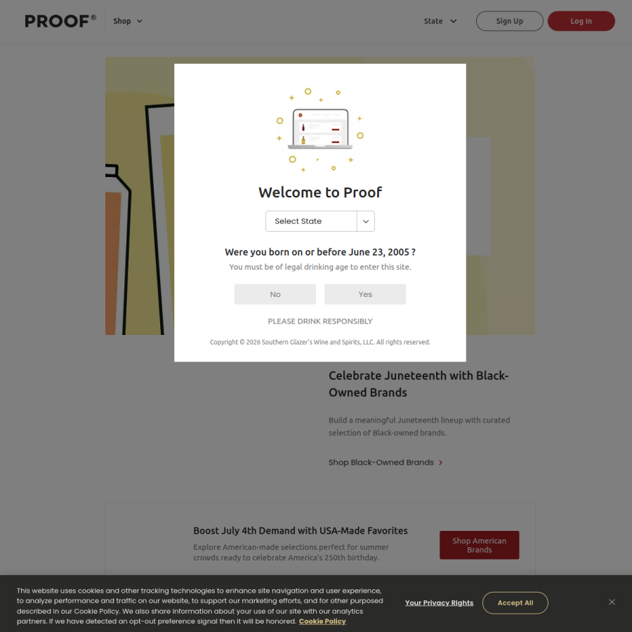 sgproof.com homepage screenshot
