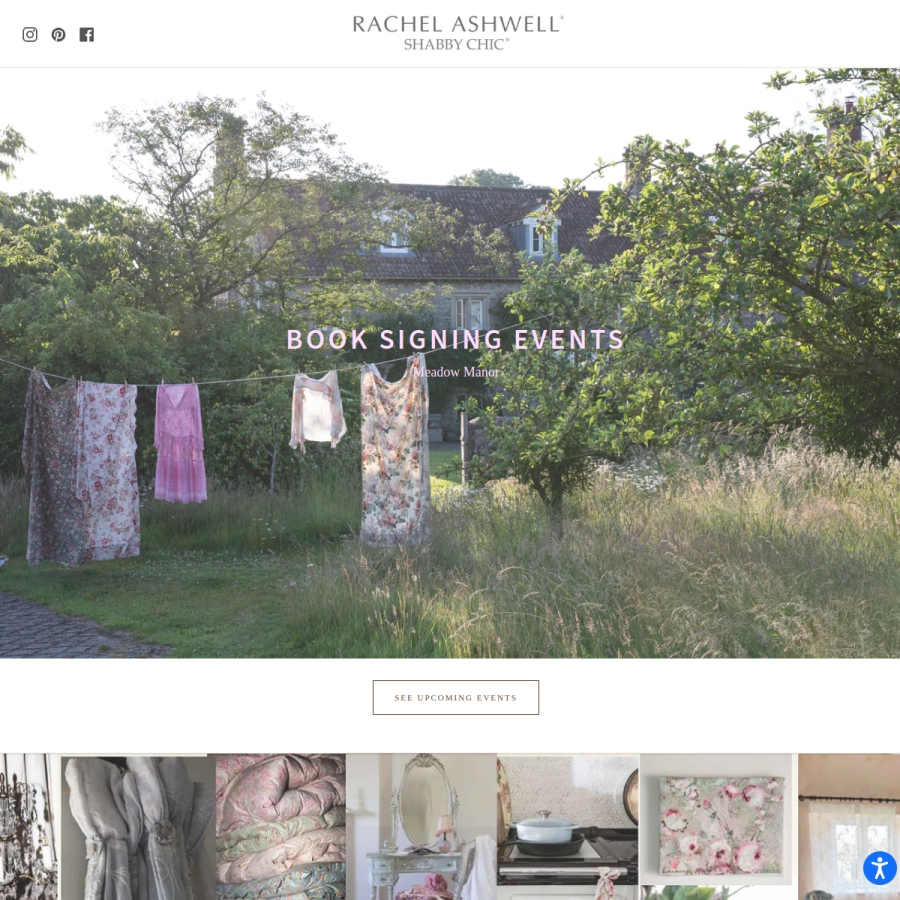 shabbychic.com homepage screenshot