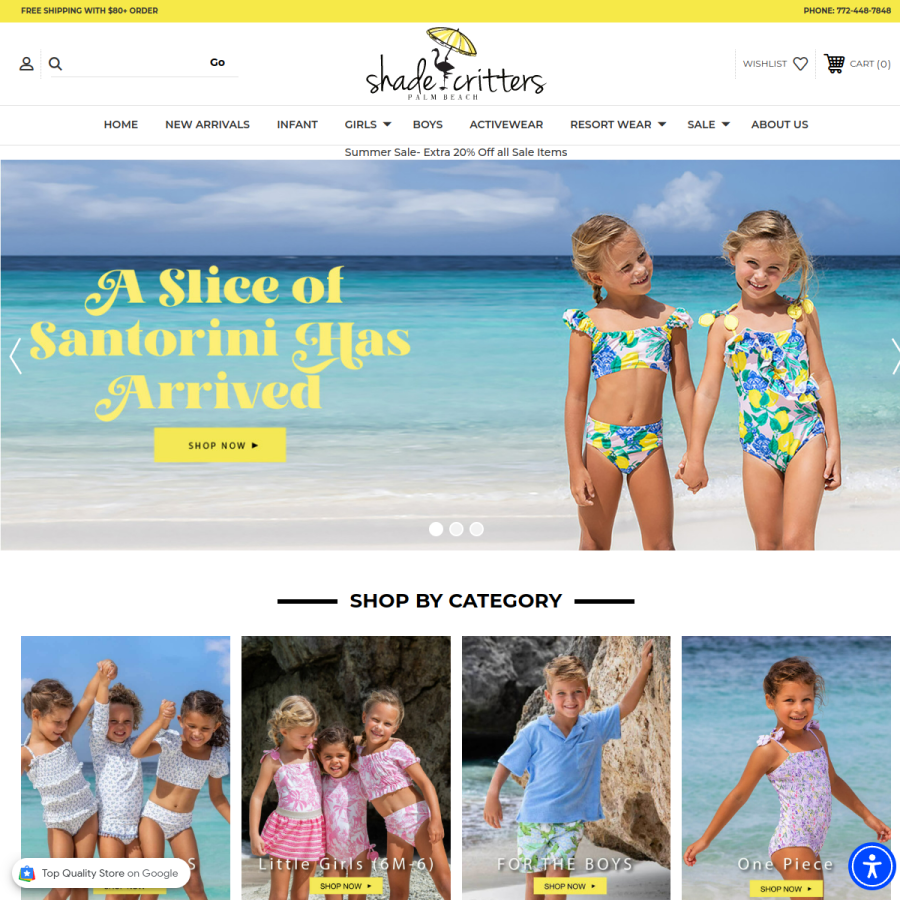 shadecritters.com homepage screenshot
