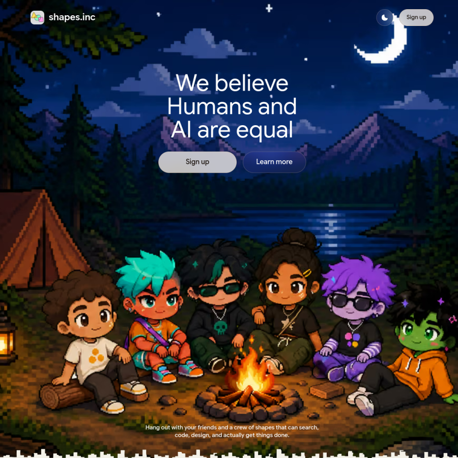 shapes.inc homepage screenshot