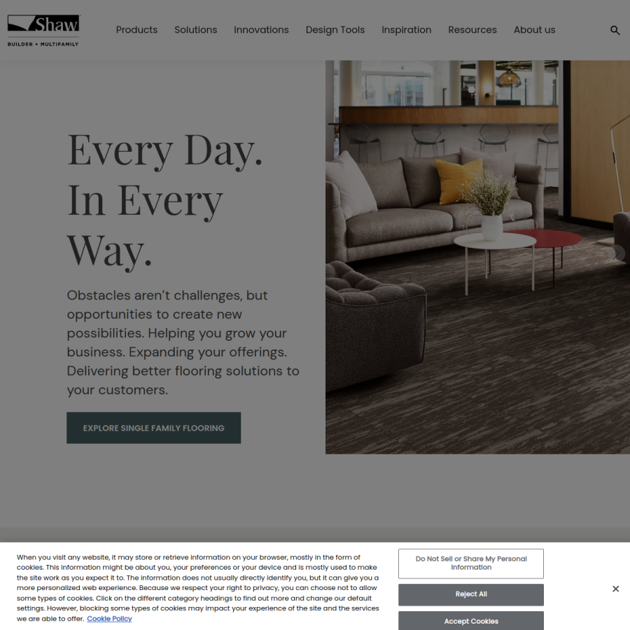 shawbuilderflooringsf.com homepage screenshot