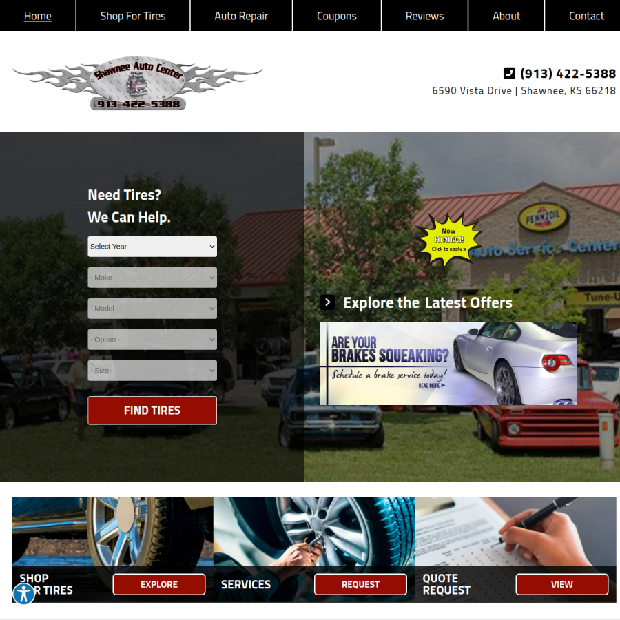 shawneeautocenter.com homepage screenshot