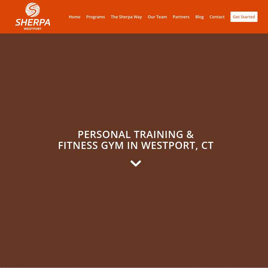 sherpafit.com homepage screenshot